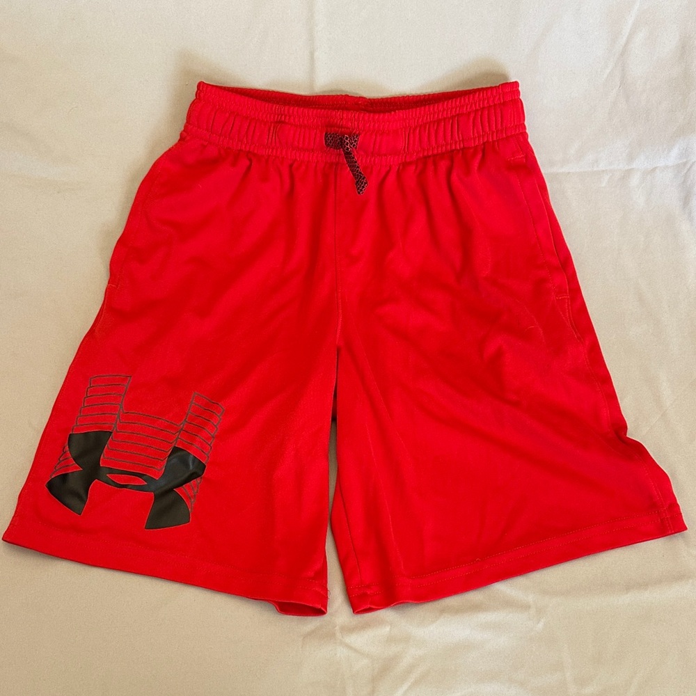 Under Armour Boy’s Red Athletic Shorts